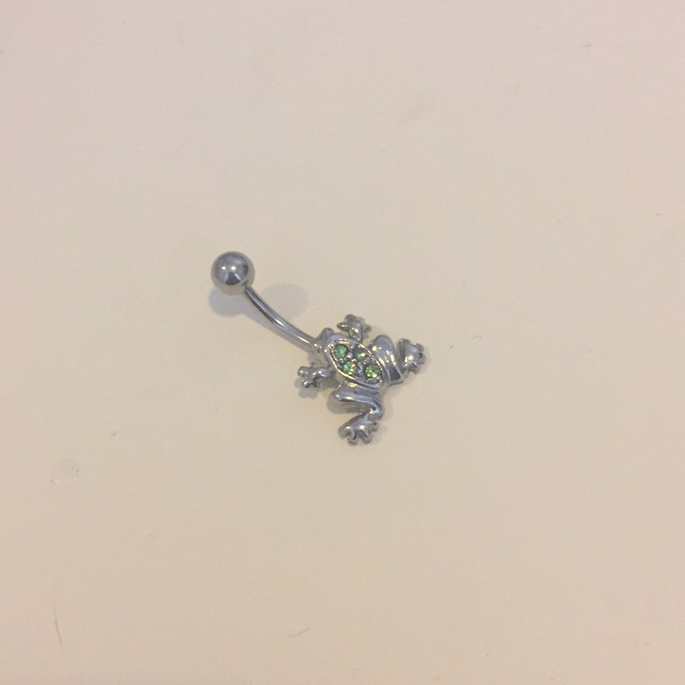 NWOT frog belly button ring